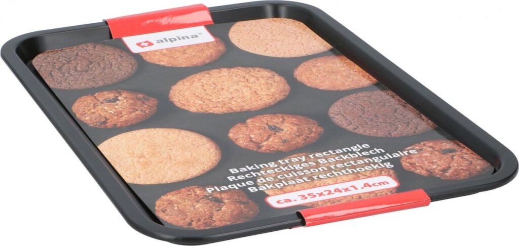 Alpina bakplaat zwart 35x24 cm
