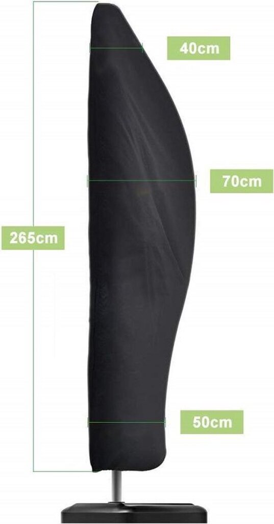 Kinzo tuinparasolhoes 265x70cm voor hangparasol polyester