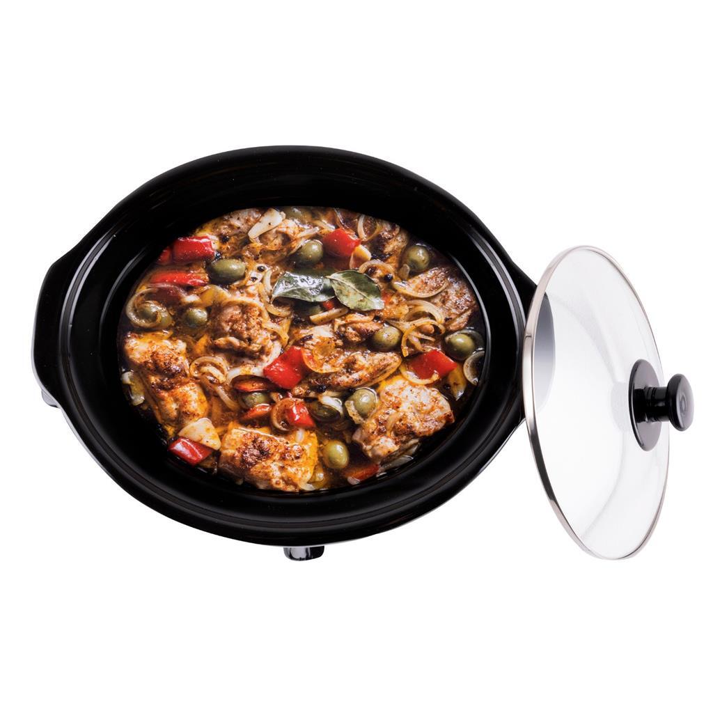 Alpina slowcooker 3,5l 240w RVS zwart