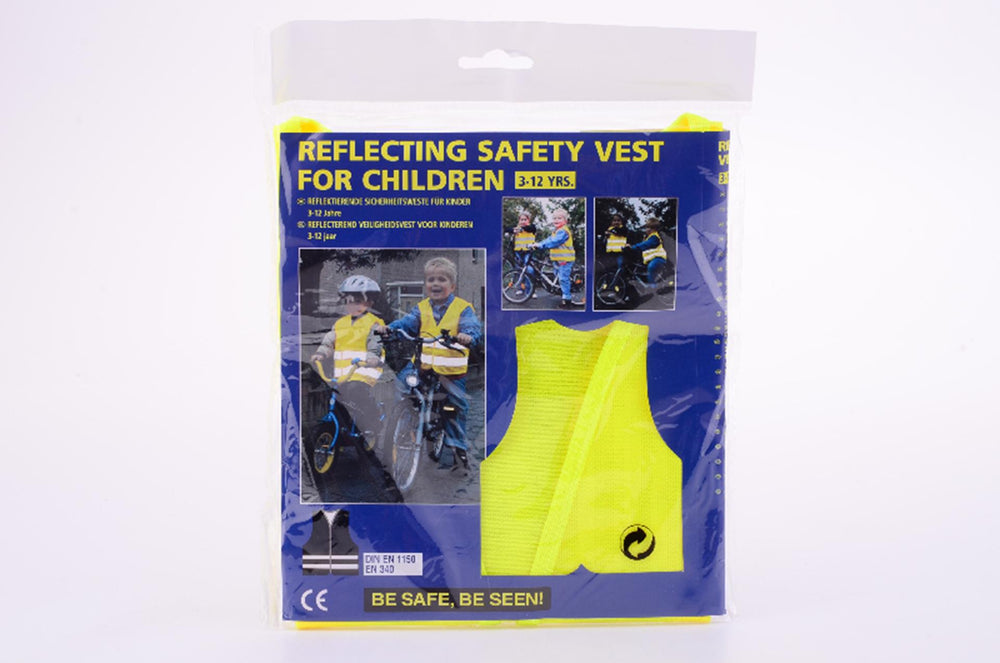 All ride veiligheidsvest kinderen 3-12 jaar geel