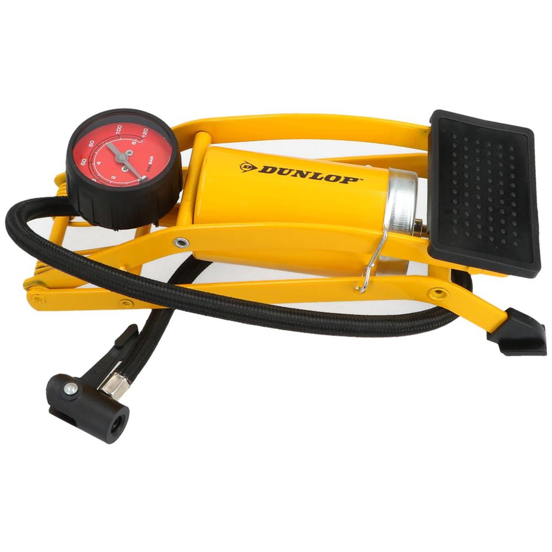 Dunlop voetpomp met manometer