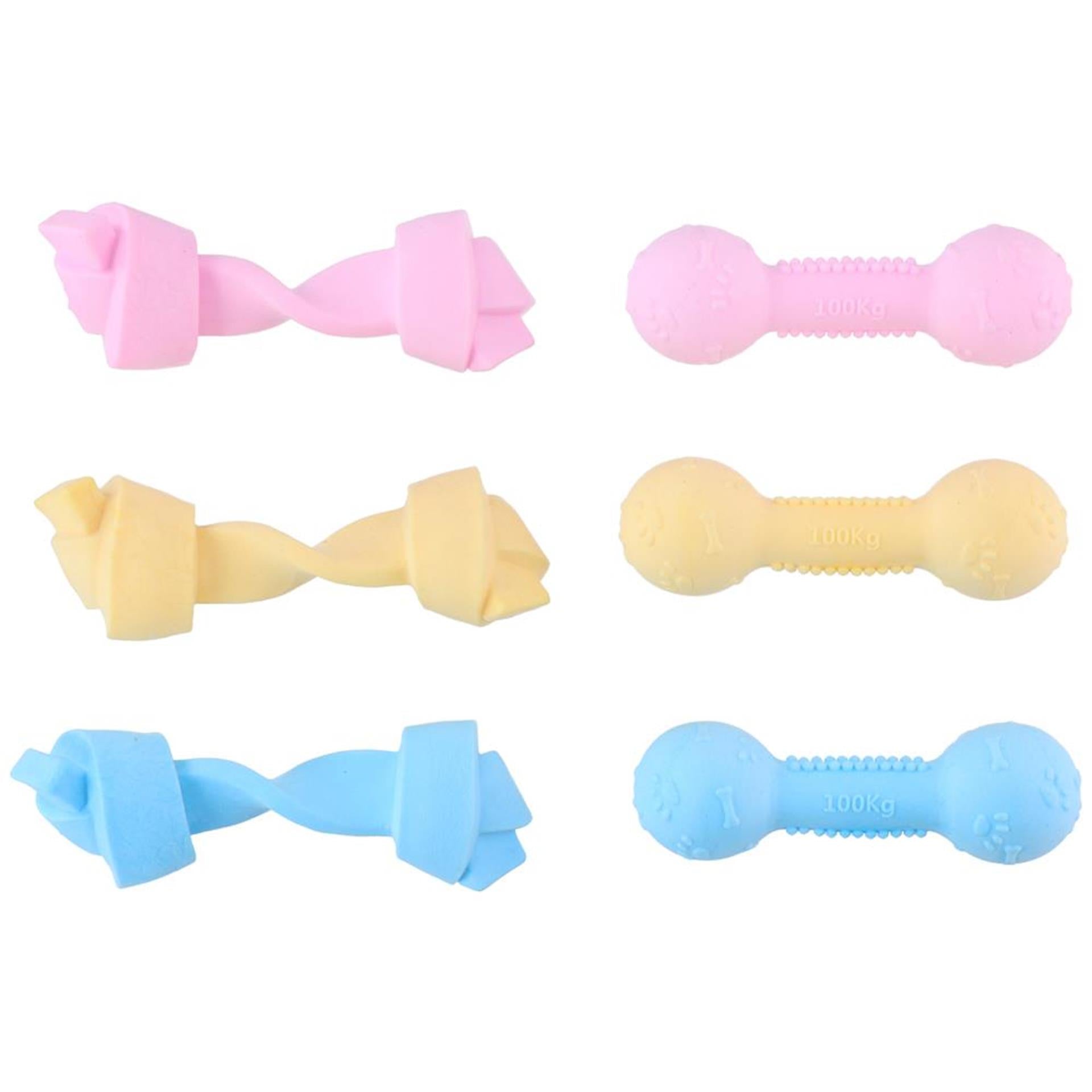 Pet hondenspeelgoed bot dumbbel 14x4,5cm