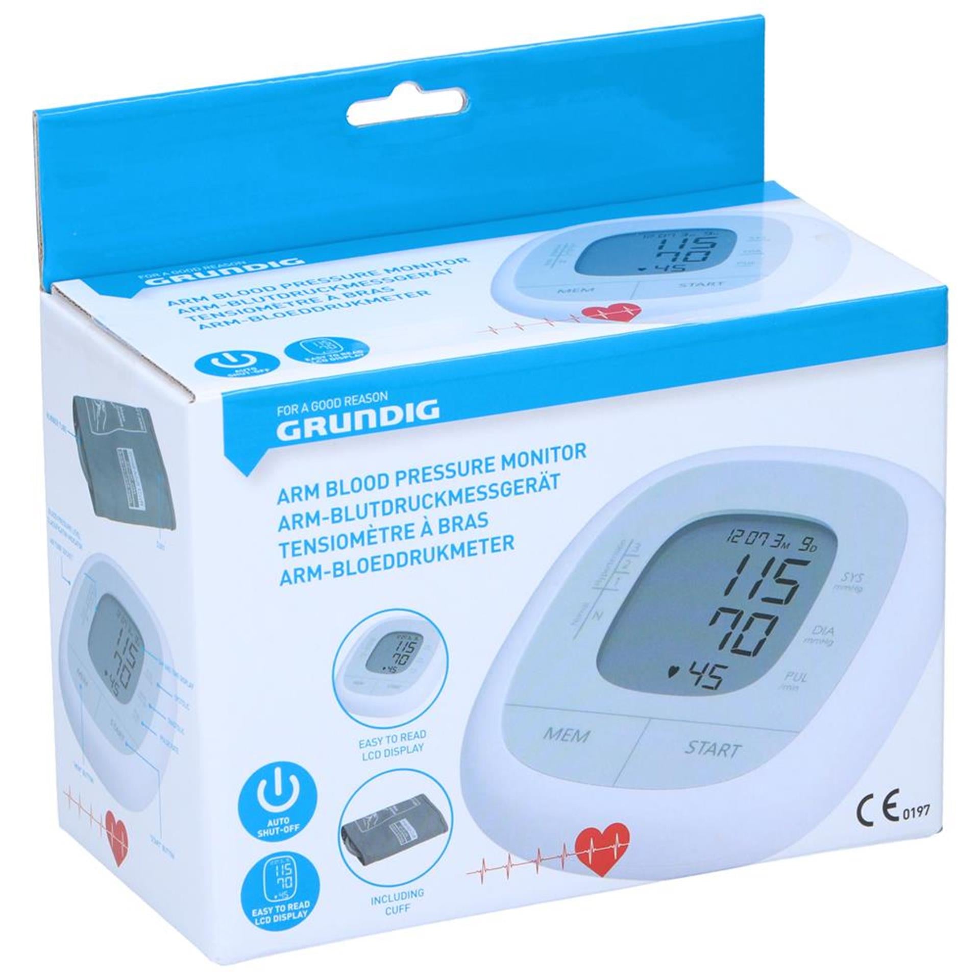 Grundig bloeddrukmeter voor arm