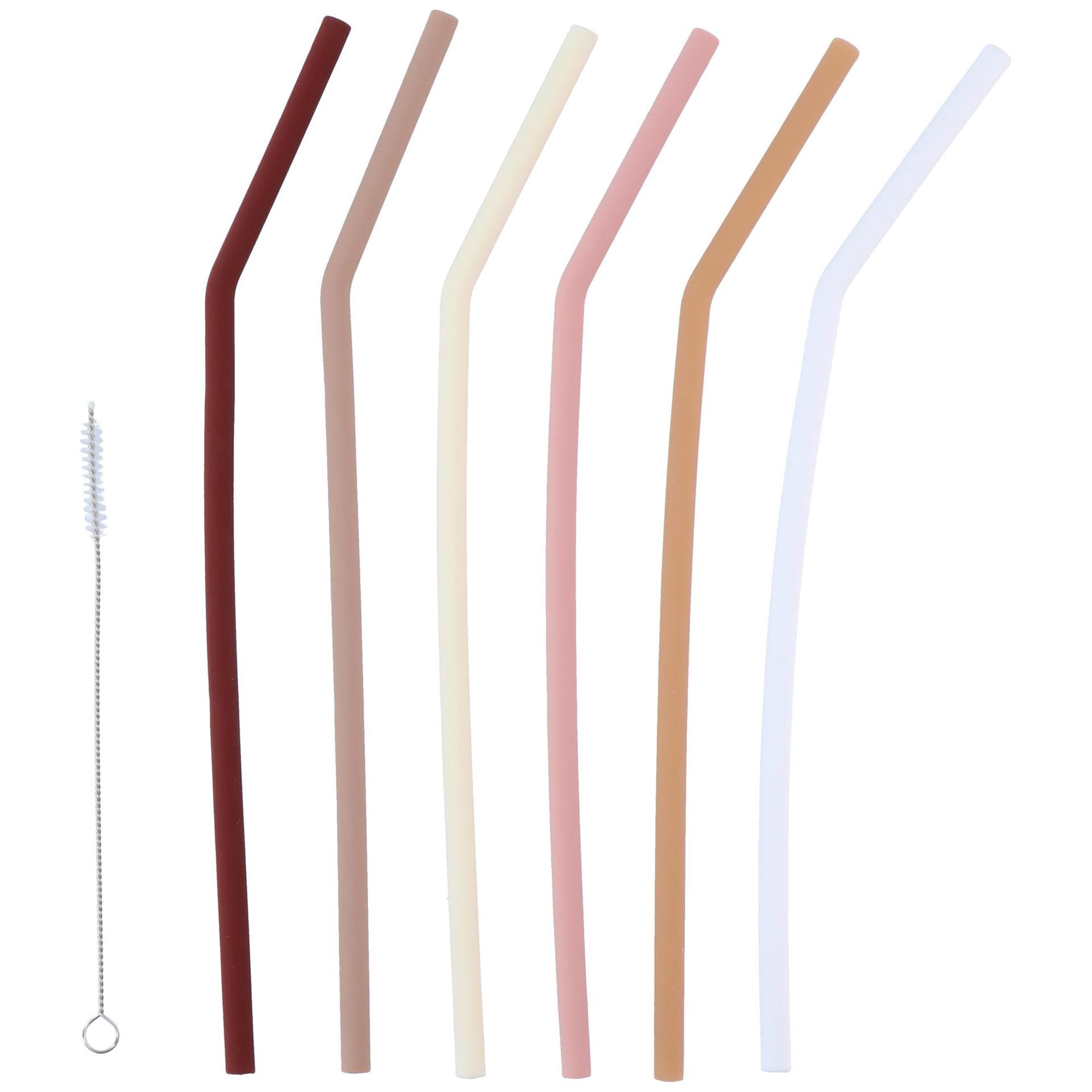 Alpina drinkrietjesset silicone 7-delig