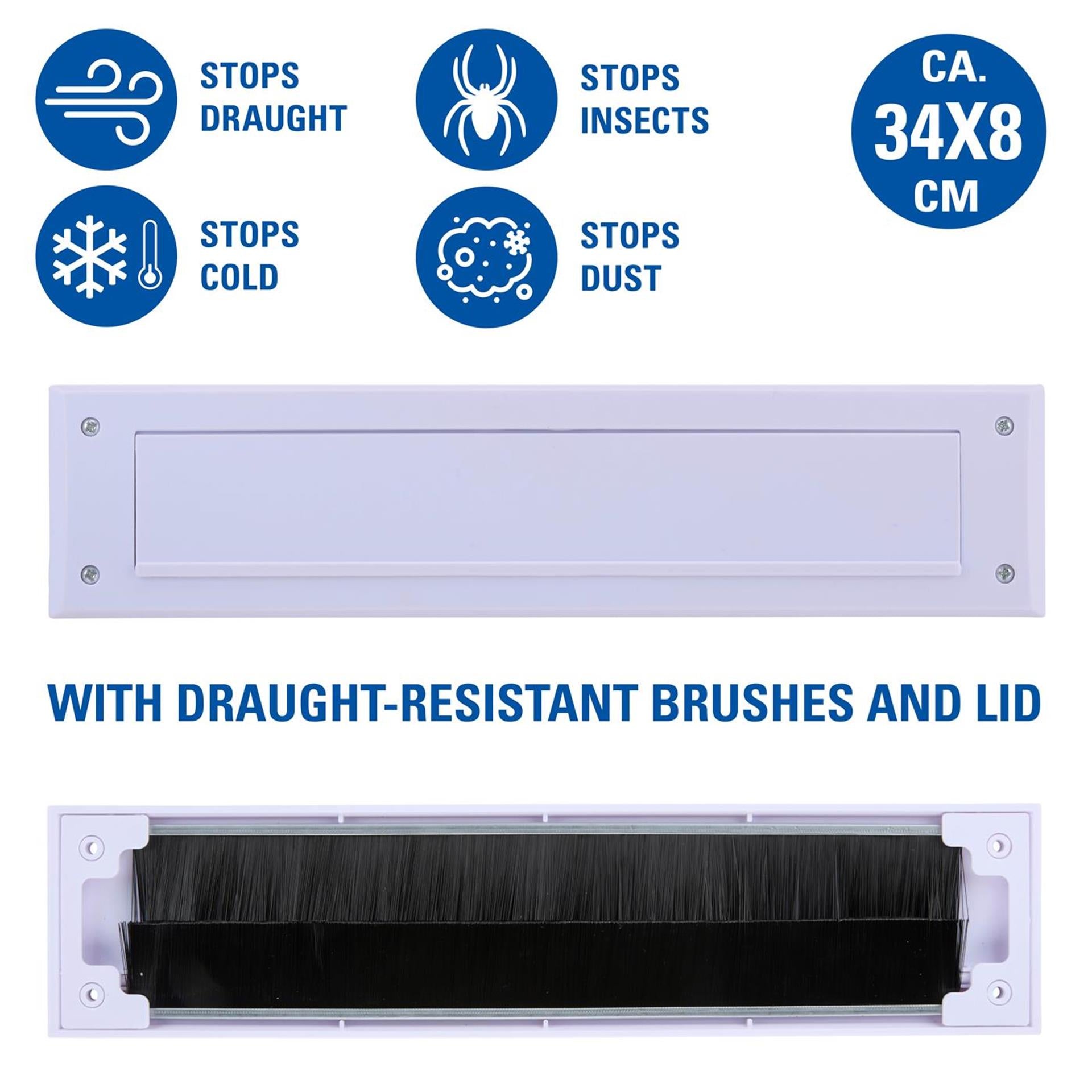 Kinzo brievenbusafdekking wit