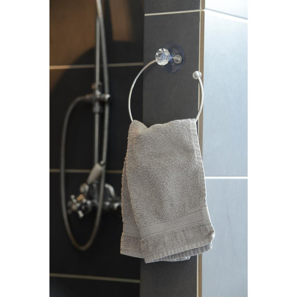 Basic handdoekhouder met zuignap 15,8x4 cm assorti
