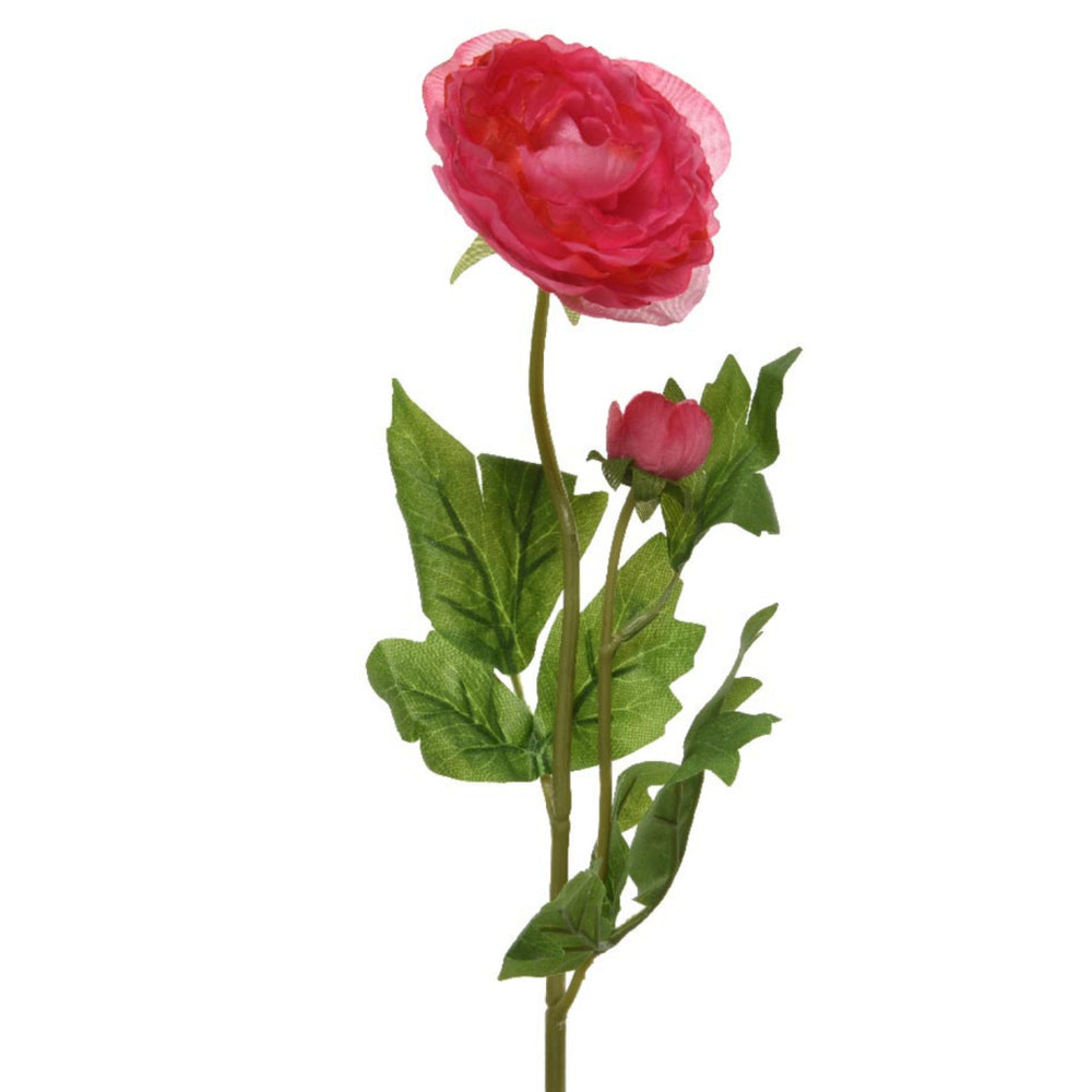 Basis kunstbloem ranonkel 57 cm rood