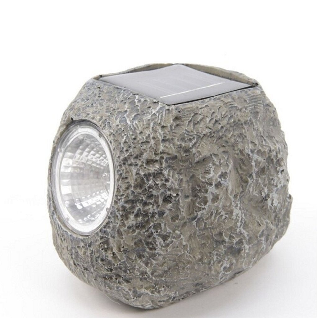 Overige merken solarlamp steen grijs polyresin