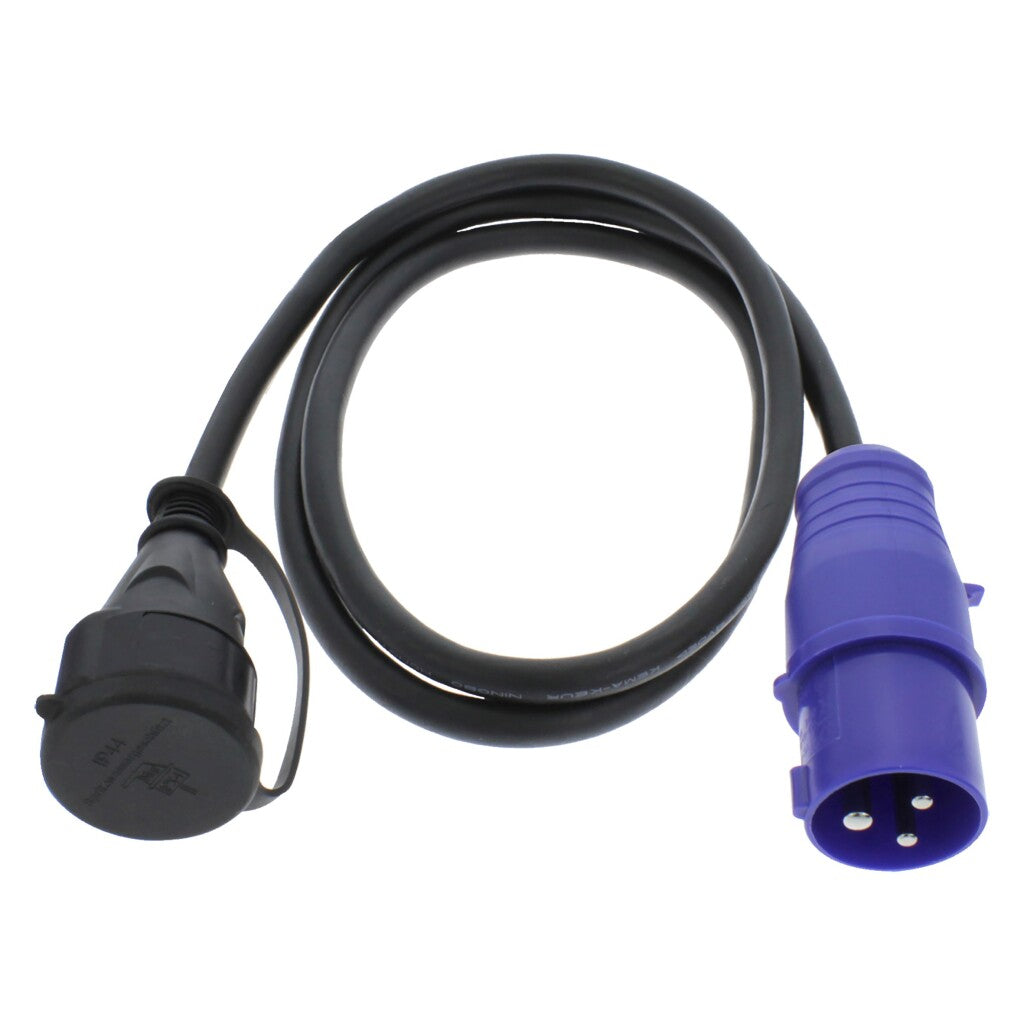 Basis cee verloopstekker randaarde 1,5 m