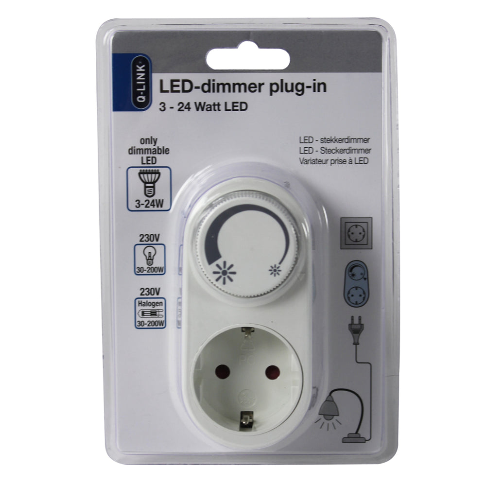 Q-link universele stekkerdimmer led 3-24w