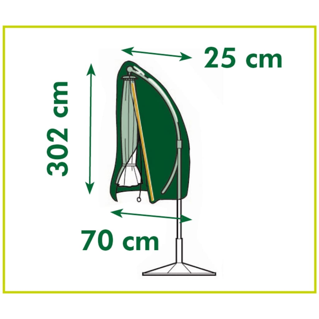 Nature tuinmeubelafdekhoes voor staande parasol (groot) afdekking (grijs, 6030617)