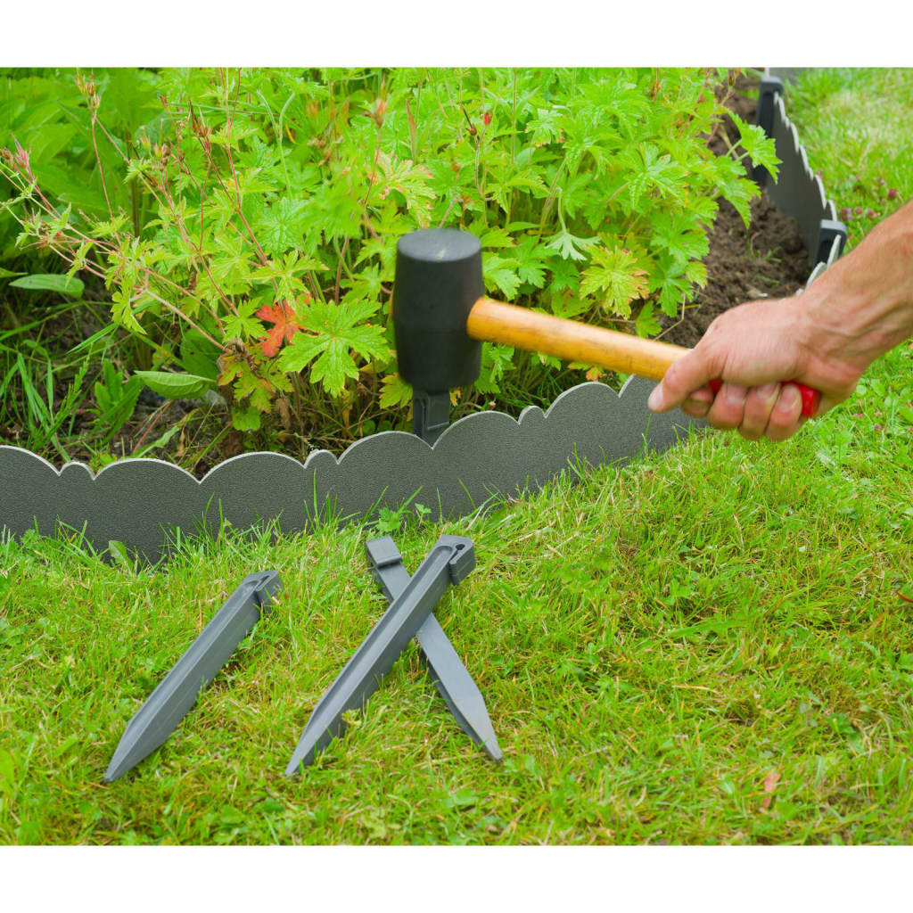 Natuurrand decoratief 0,13x12 m 3 mm grijs