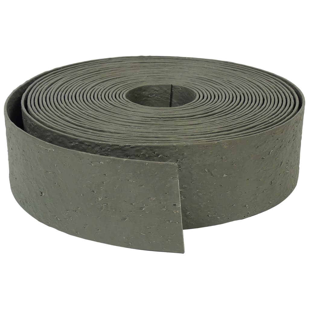 Natuur tuinrand getextureerd 0,12x24 m 5 mm grijs