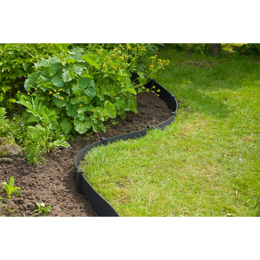 Natuurrandrandset h7,5 cm x 10 m met pen zwart