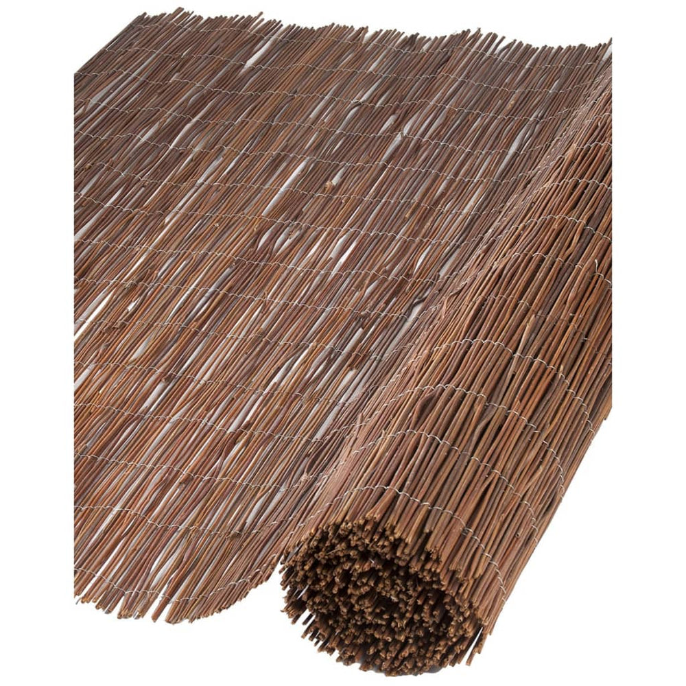Natuur tuinscherm 1,5x3 m 10 mm dik wilgen
