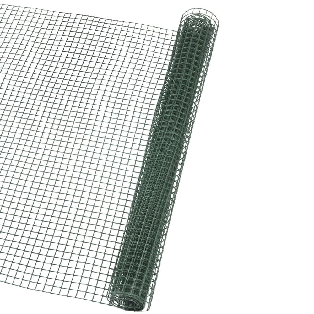 Natuur tuinscherm vierkant gaas 5x5 mm 1x3 m groen