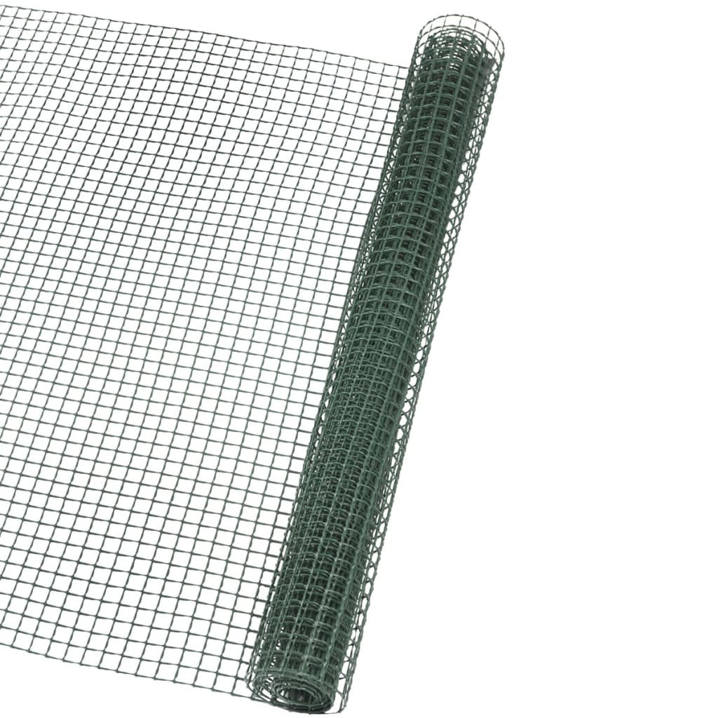 Natuur tuinscherm vierkant gaas 20x20 mm 1x3 m groen