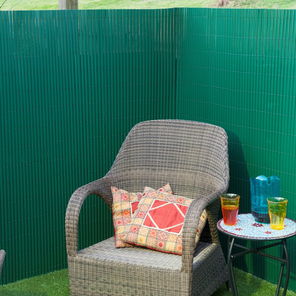 Nature tuinscherm dubbelzijdig 1,5x3m pvc groen