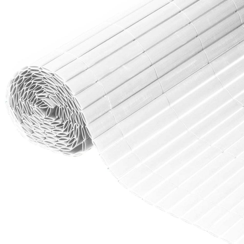 Nature Nature Tuinscherm dubbelzijdig 1x3m PVC wit