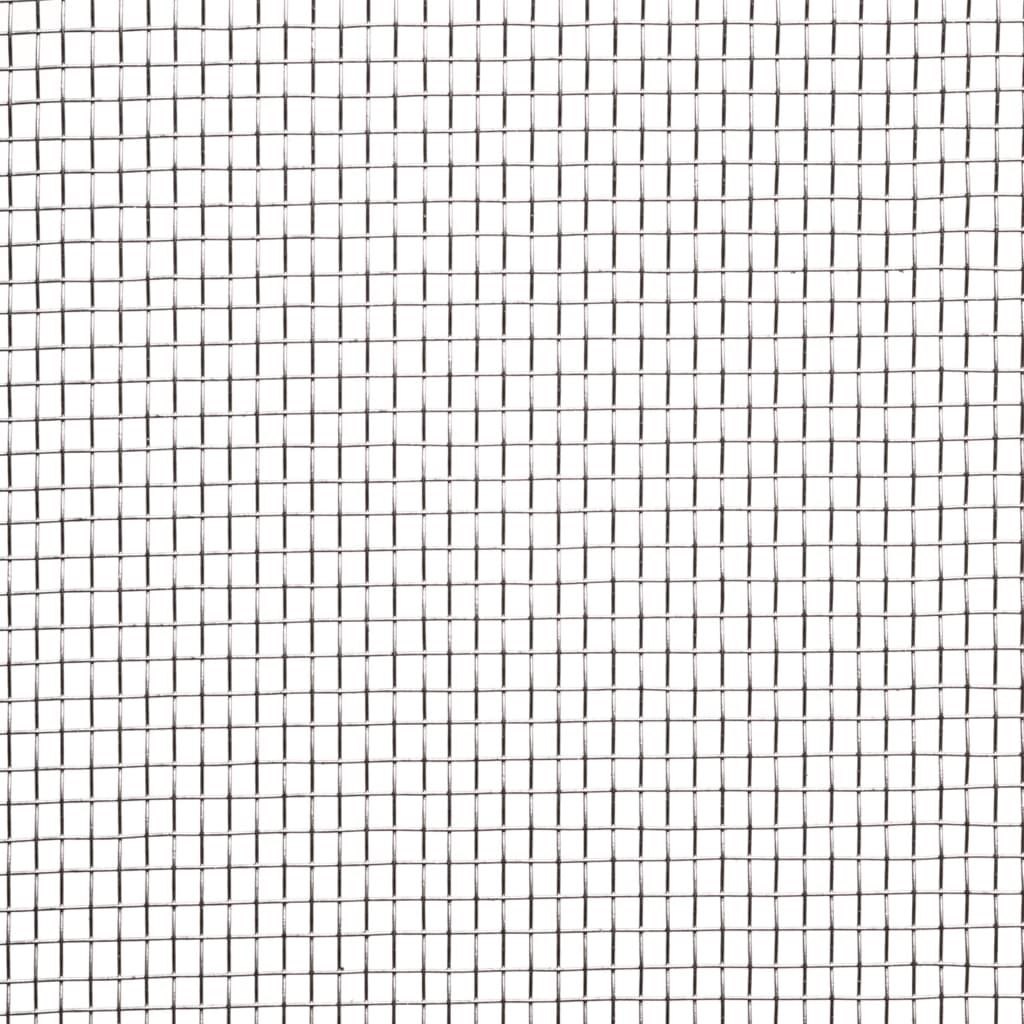 Nature muggennet 1x2 m aluminium grijs