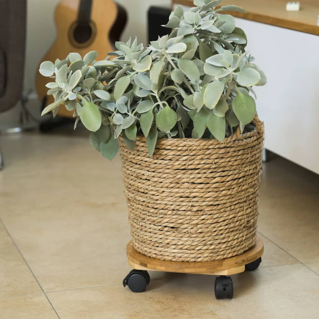 Nature plantenwagen rond ø30 cm bruin bpc