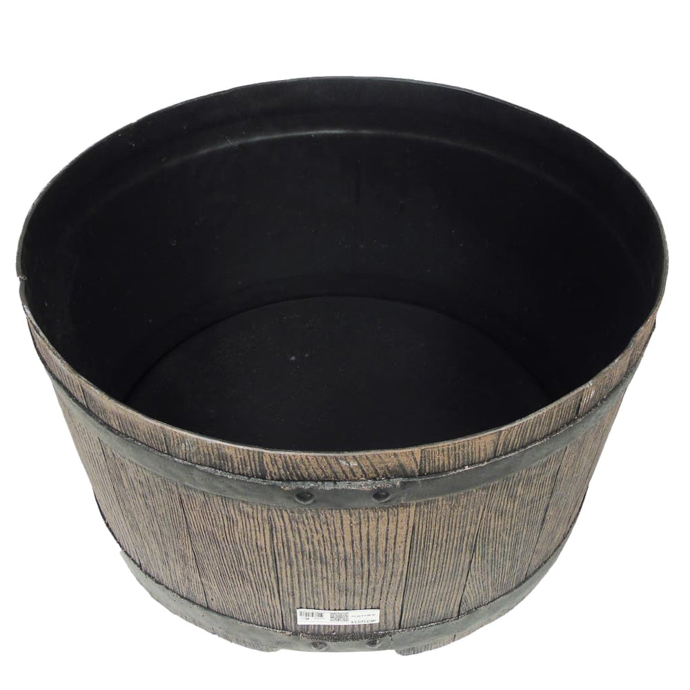 Nature regentonstandaard met houtlook 30,5x58 cm bruin