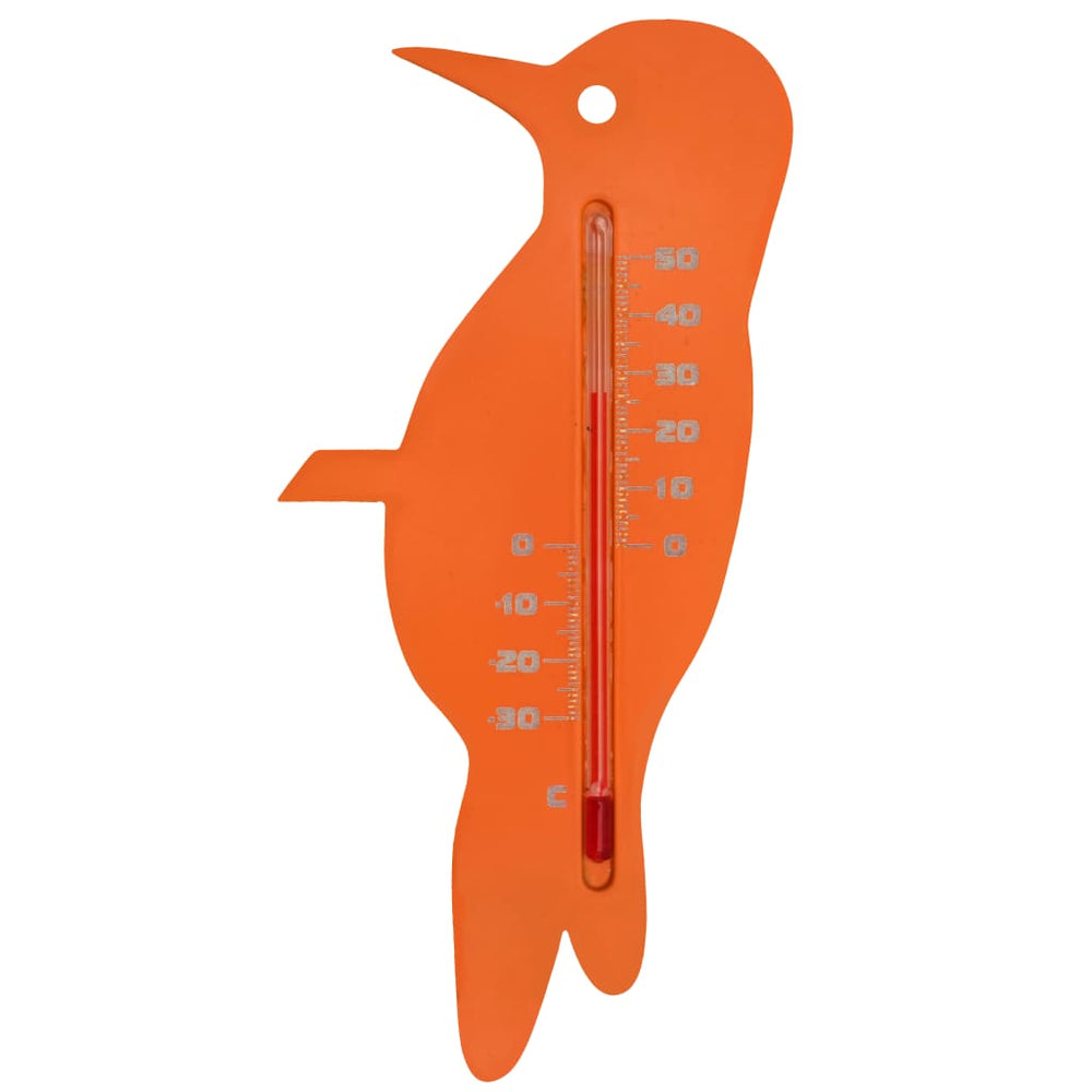 Natuur wandthermometer vink oranje
