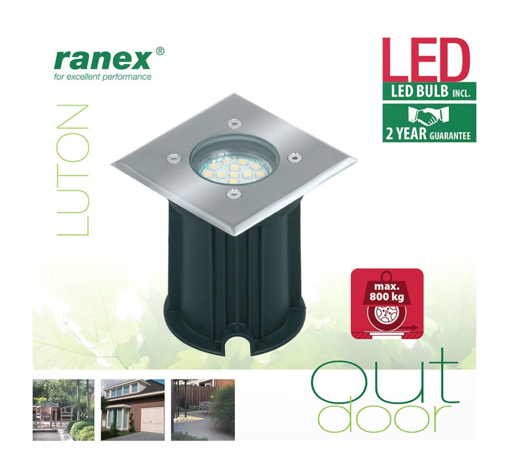 Ranex ra-0158620 led grondspot 3w 230lm 3000k