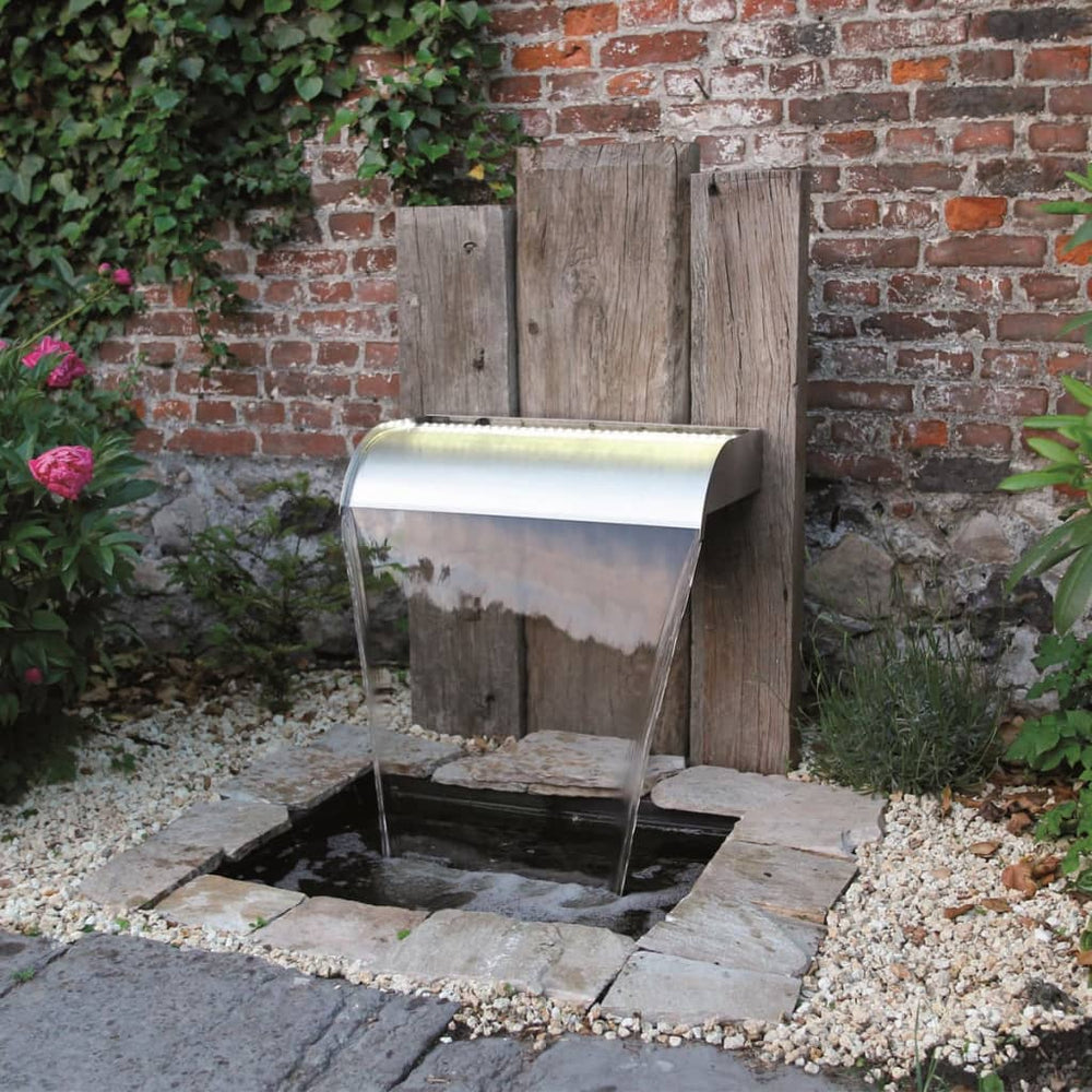 Ubbink nevada watervalschaal cascade 90 cm roestvrij staal