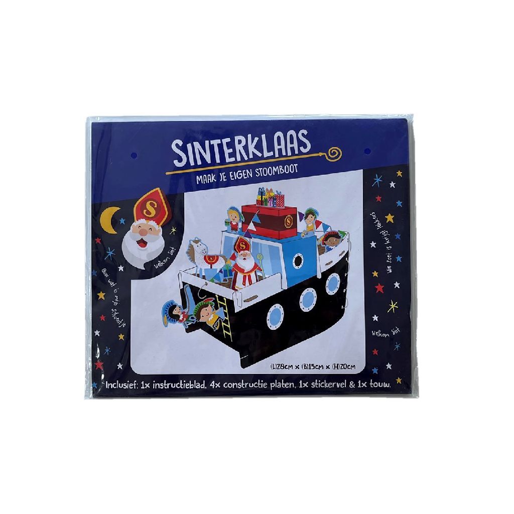 Basis sinterklaas maak je eigen stoomboot