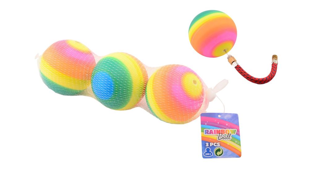 Johntoy regenboogballen, 3st.