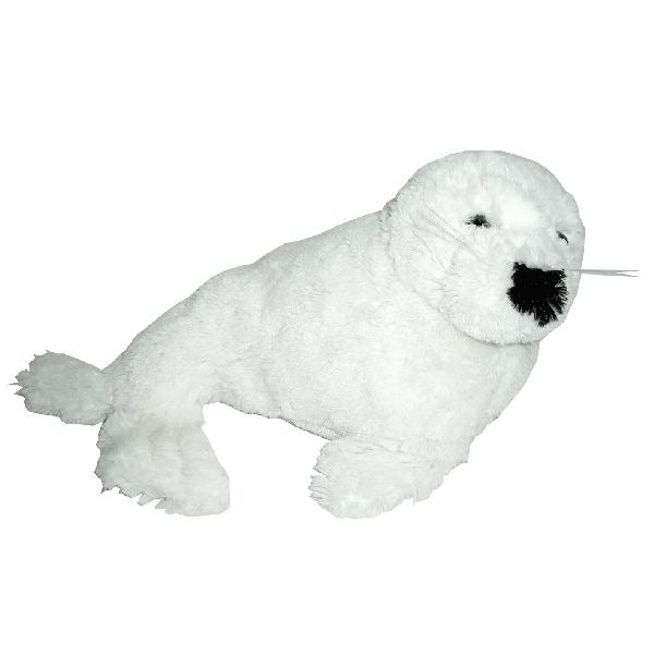 Diverse pluche zeehond wit 24 cm
