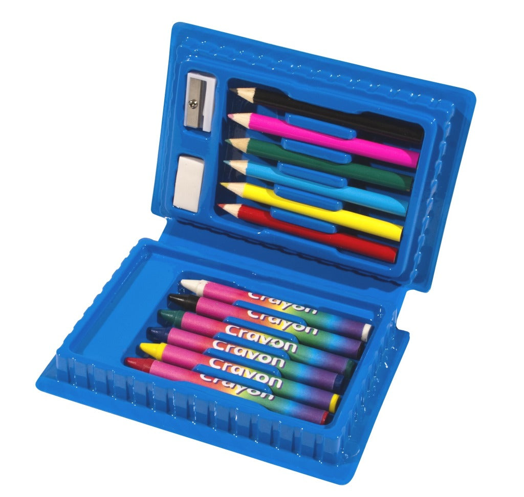 Clown kinder kleurkoffer 14-delig