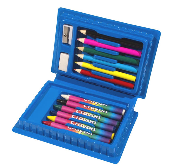 Clown kinder kleurkoffer 14-delig