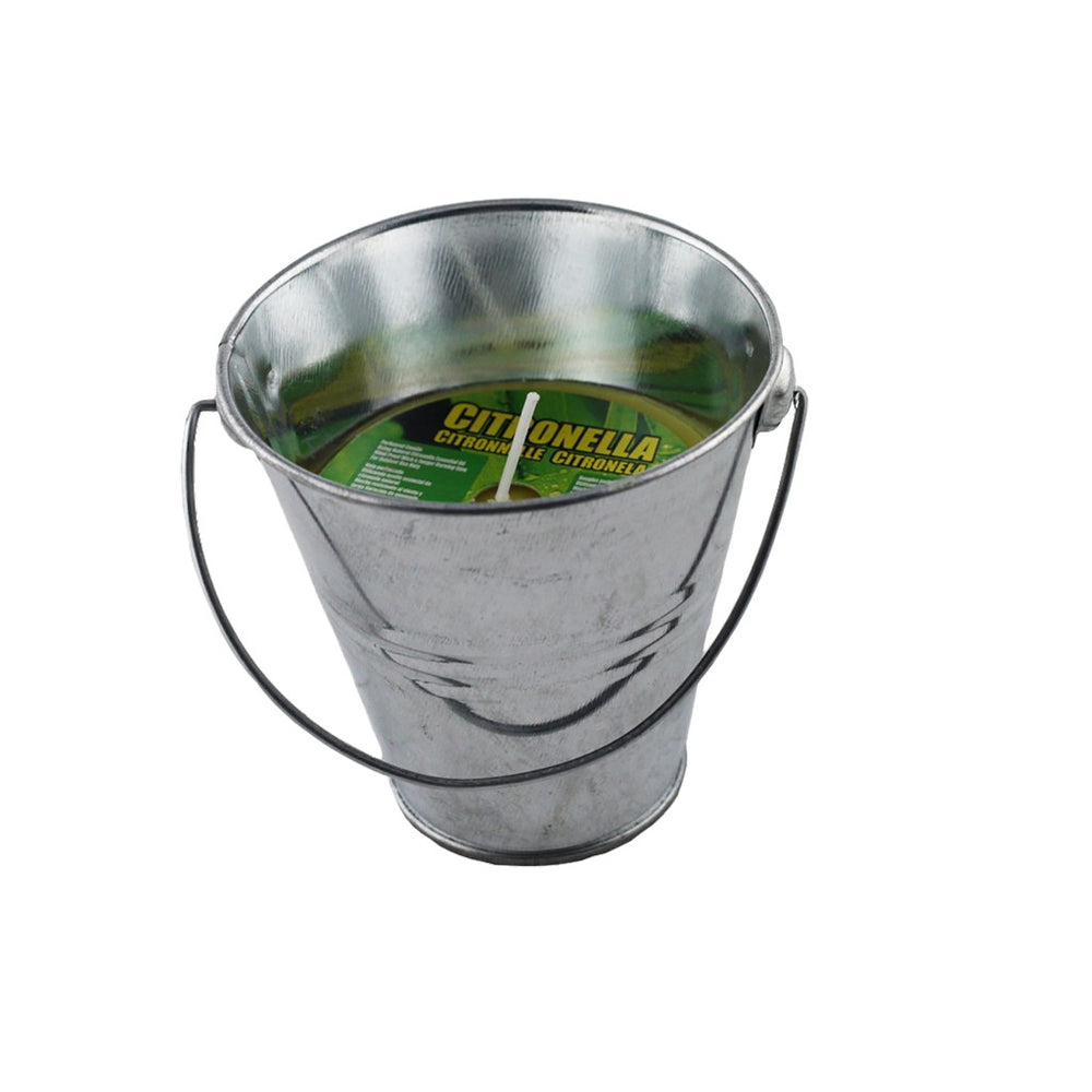 Basis citronellakaars in metalen emmer 9 cm