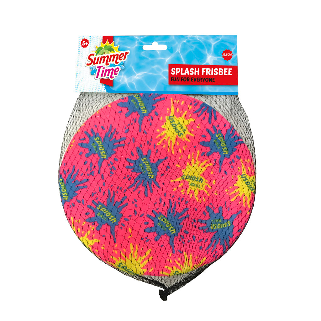 Zomerse splash frisbee 19,5 cm