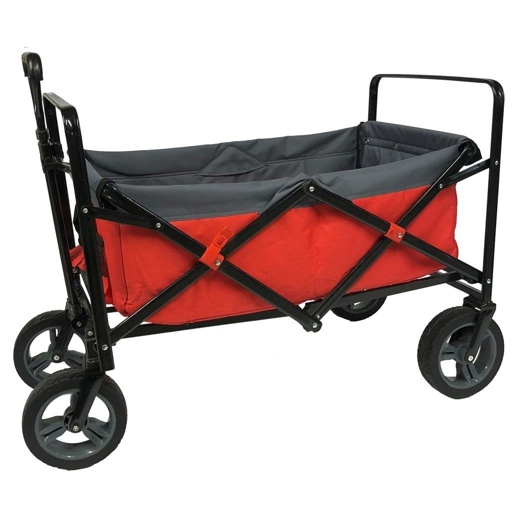 Outdoor opvouwbare bolderwagen rood grijs zwart