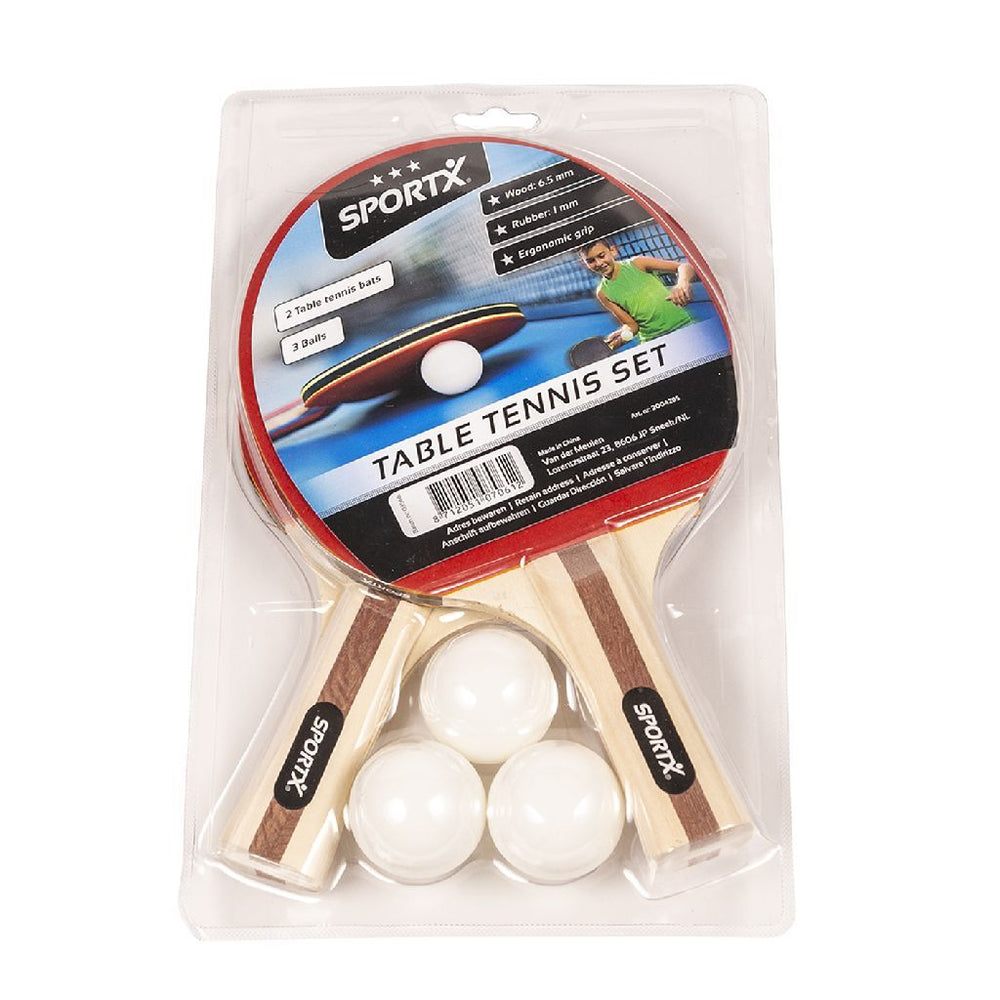 Sportx tafeltennisset incl. ballen in blister