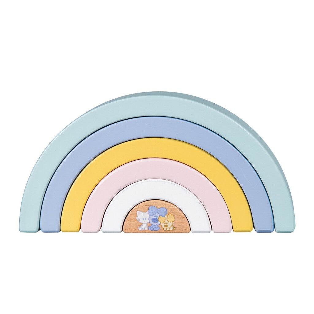 Rubo toys woezel en pip baby regenboog
