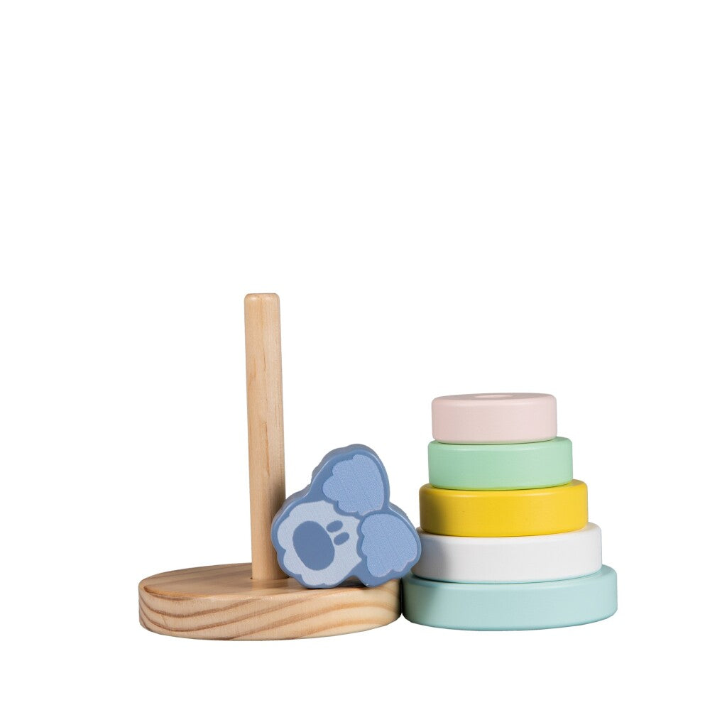 Rubo Toys woezel en pip woezel baby stapeltoren, 7dlg.