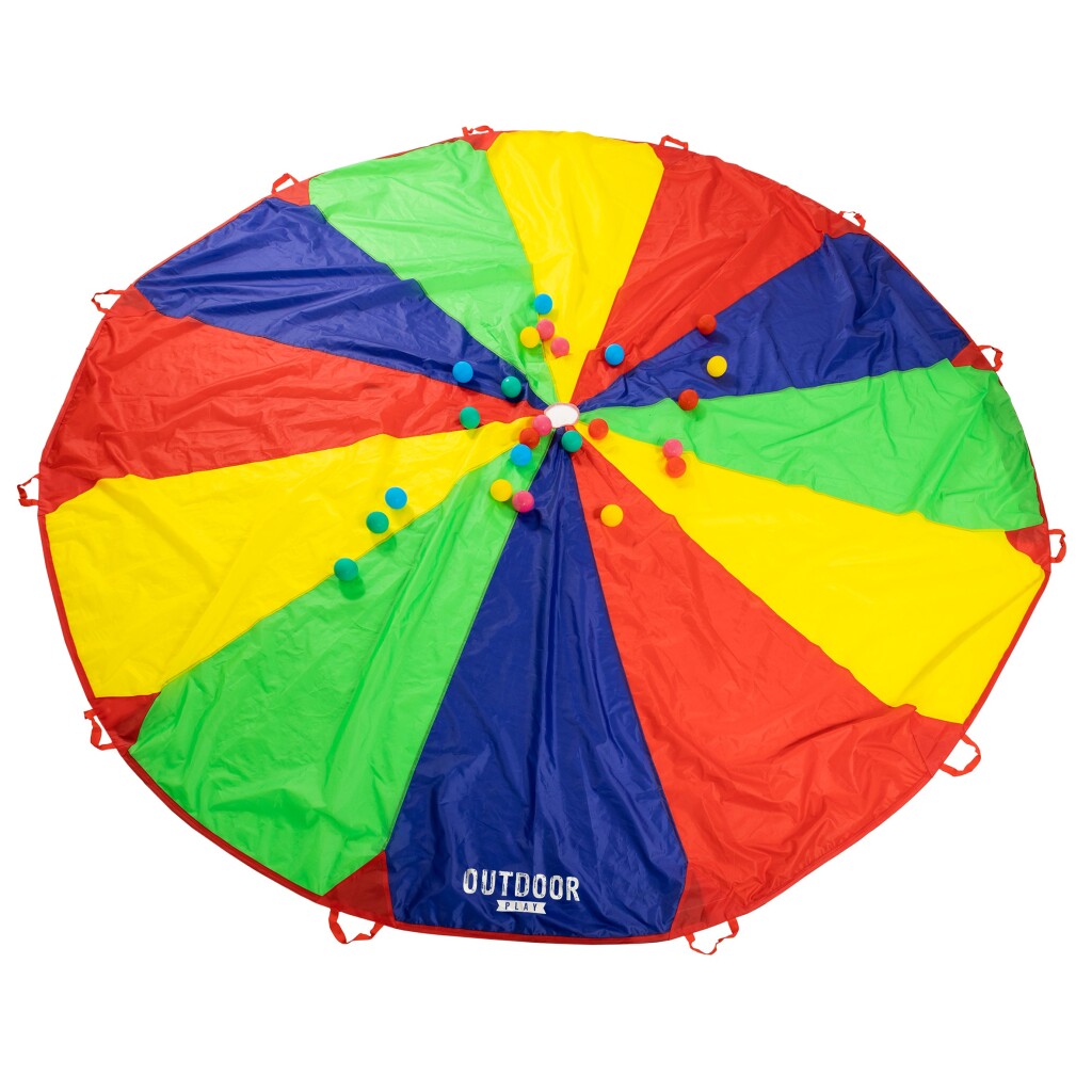 Buitenspeelparachutedoek met ballen