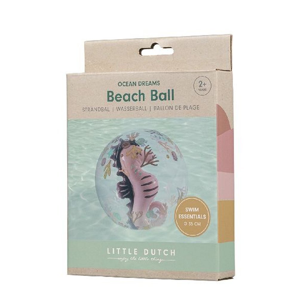 Little Dutch ocean dream strandbal 3d figuur roze