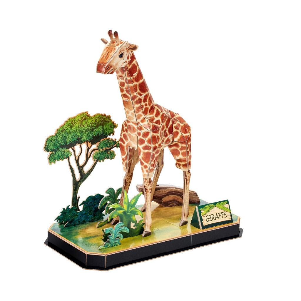 Kubieke leuke 3D-puzzel giraffe 43 stukjes