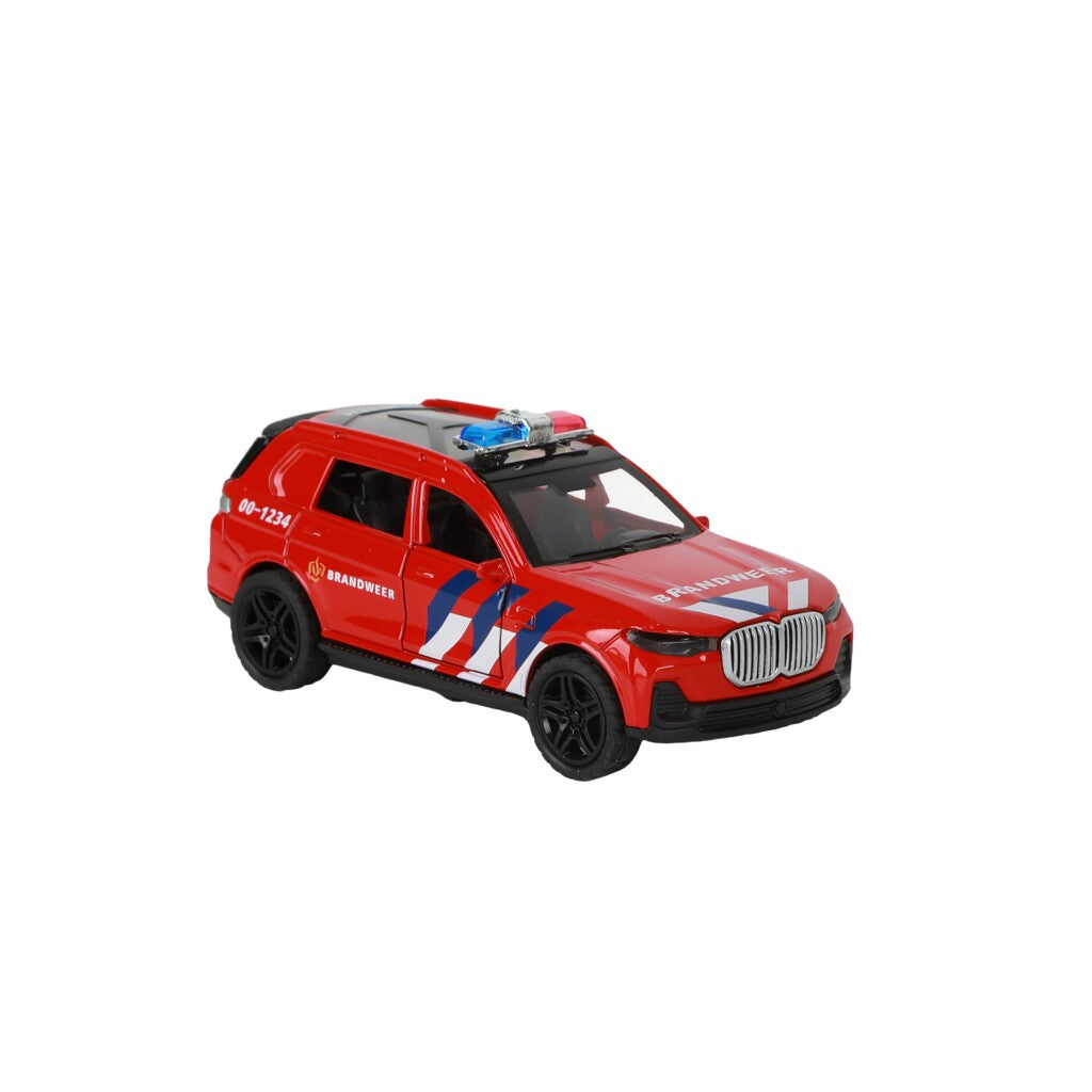 112 pull-back brandweer suv 1:36 + licht en geluid