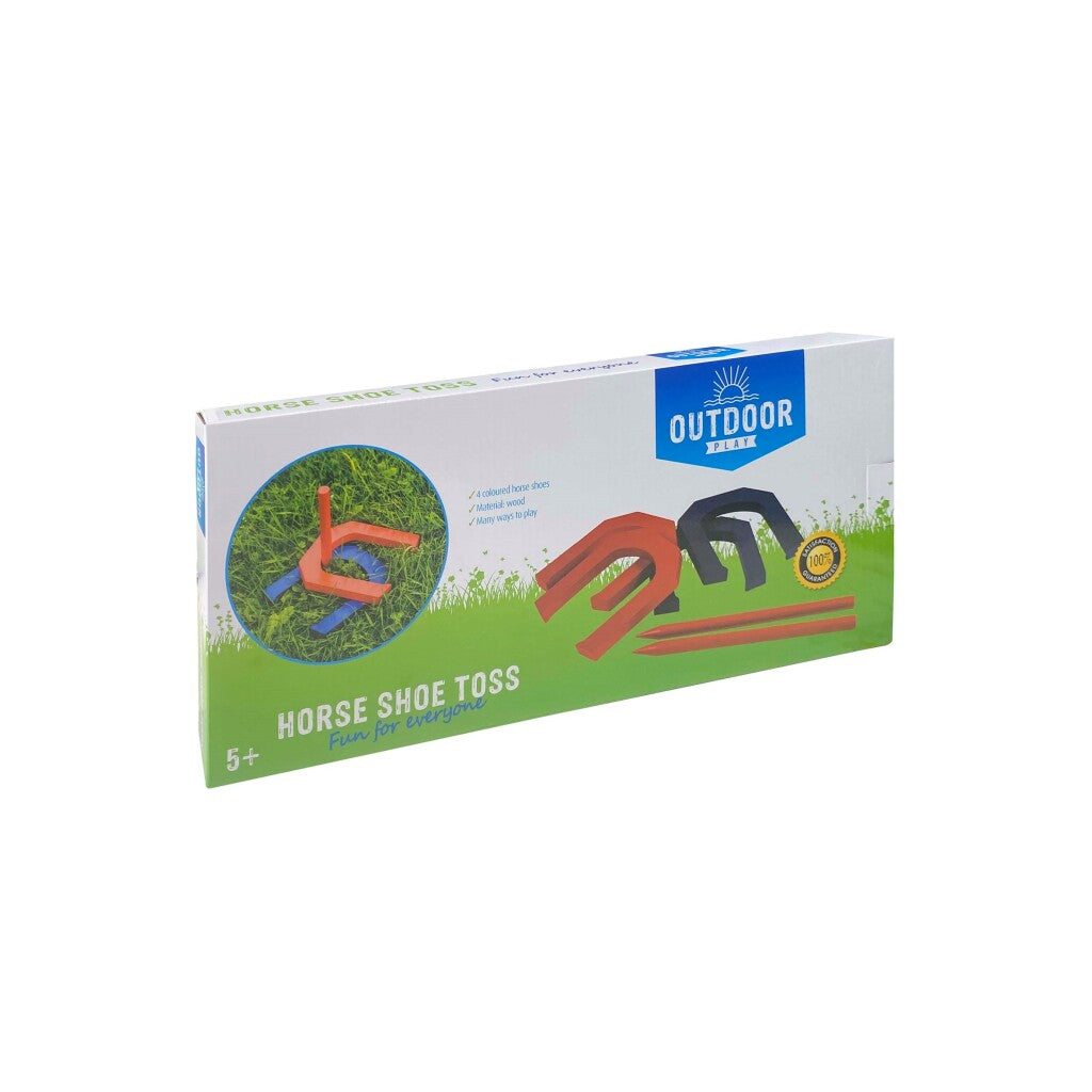 Buitenspelen houten hoefijzer werpen