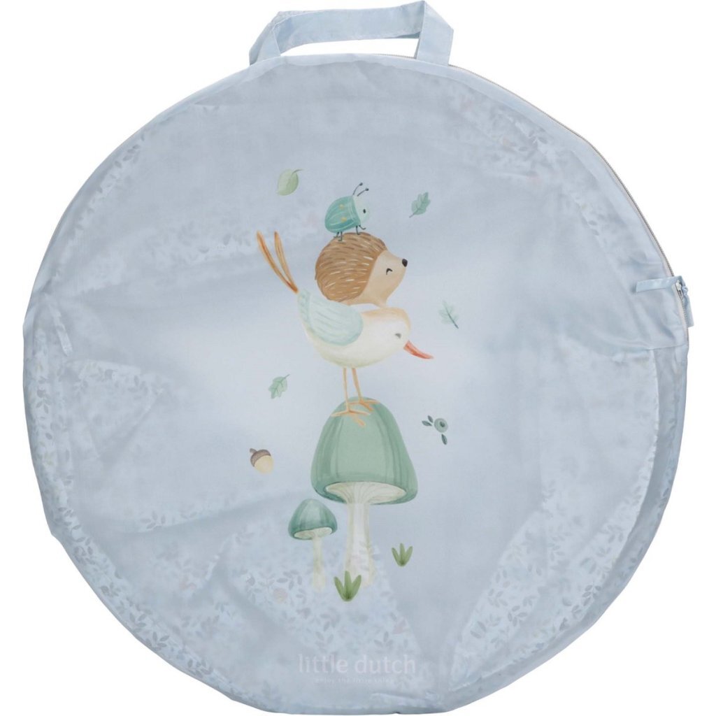 Little Dutch Forest Friends kruiptunnel 180x46 cm blauw