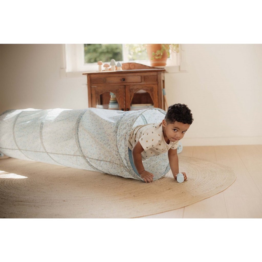 Little Dutch Forest Friends kruiptunnel 180x46 cm blauw