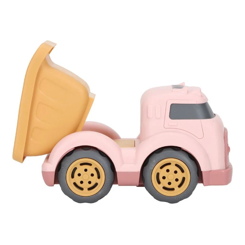 Kleine Hollandse kiepwagen roze, 17cm