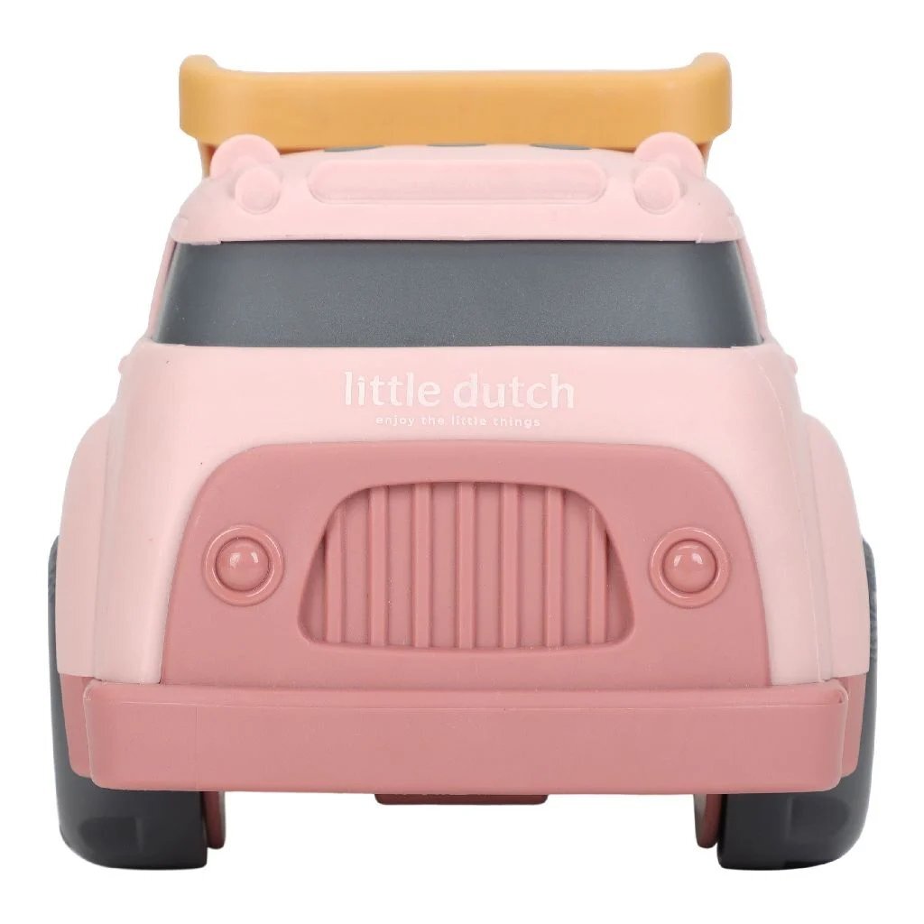 Kleine Hollandse kiepwagen roze, 17cm