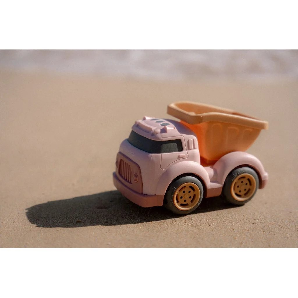 Kleine Hollandse kiepwagen roze, 17cm